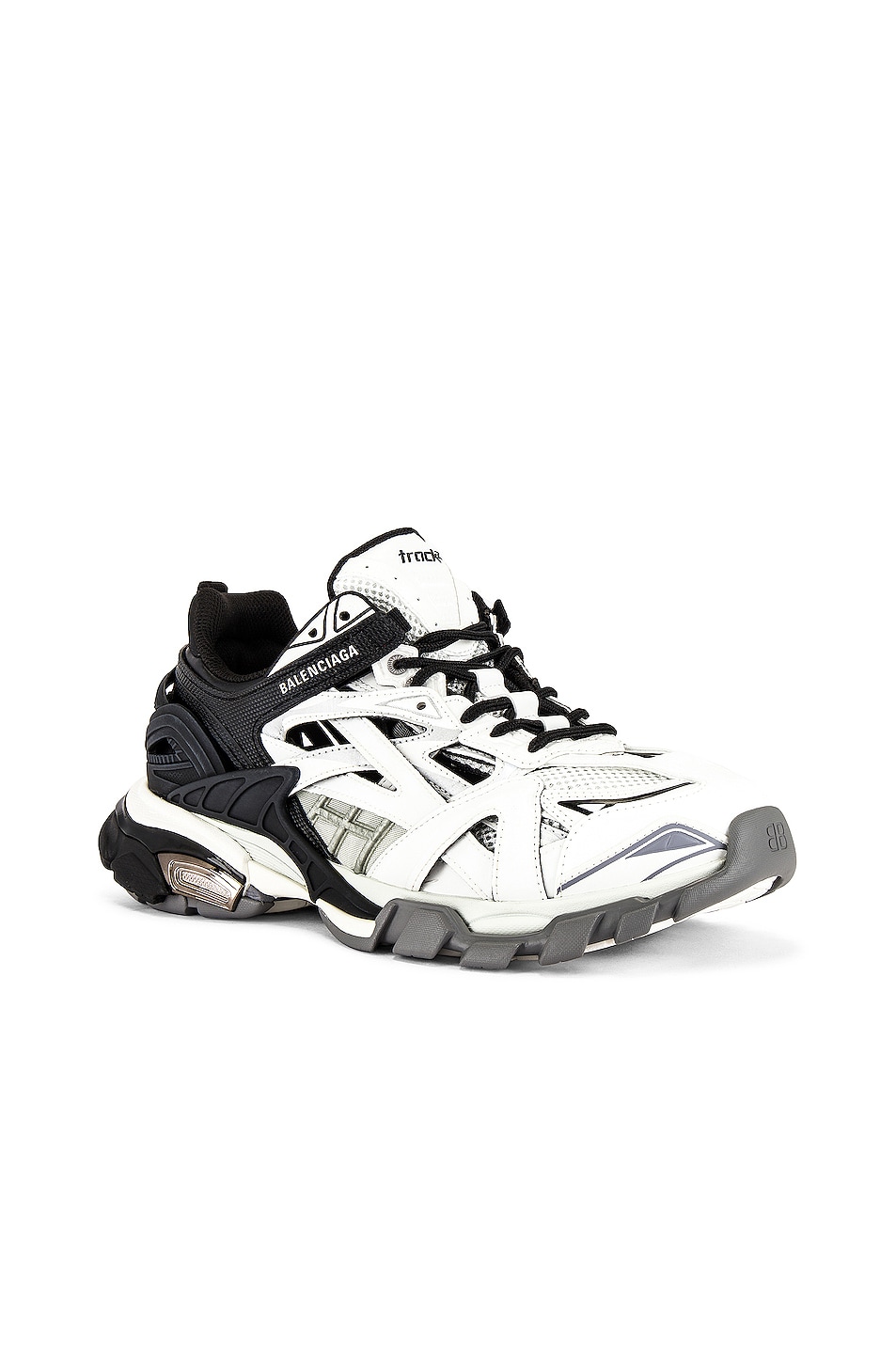 Image 1 of Balenciaga Track.2 Open Sneaker in Black & White