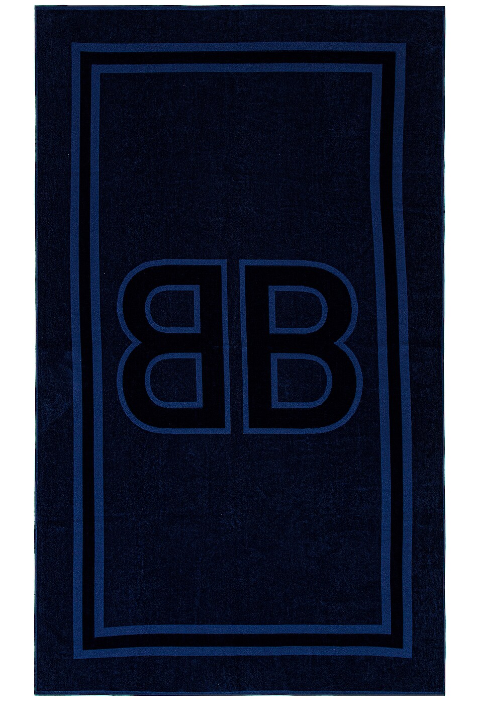 Image 1 of Balenciaga BB Beach Towel in Navy