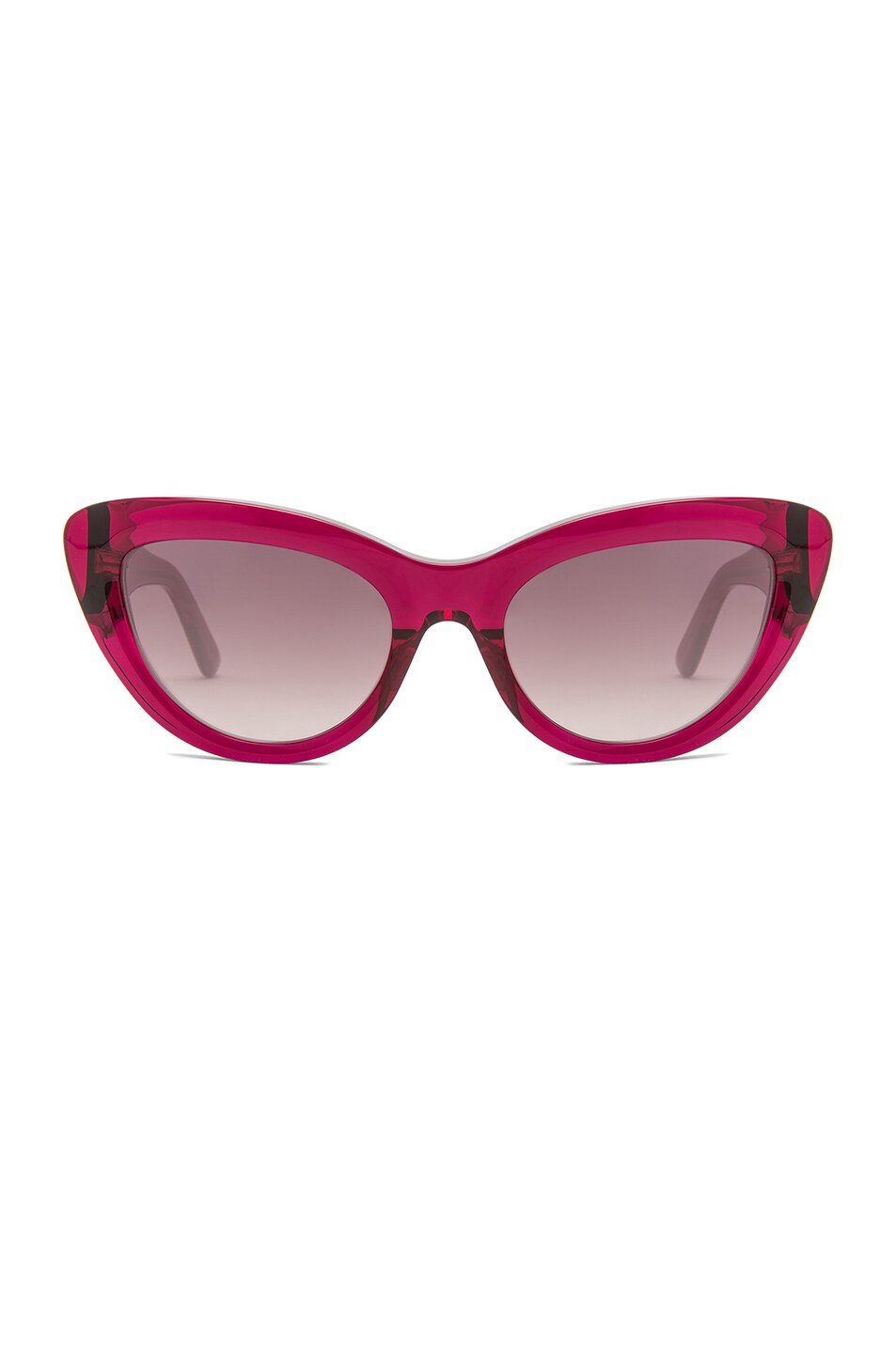 Image 1 of Balenciaga Cat Eye Sunglasses in Transparent Red