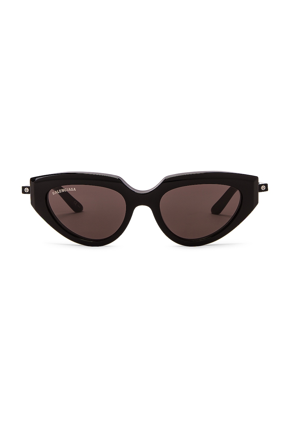 Image 1 of Balenciaga Reverse Cat Eye Sunglasses in Shiny Black