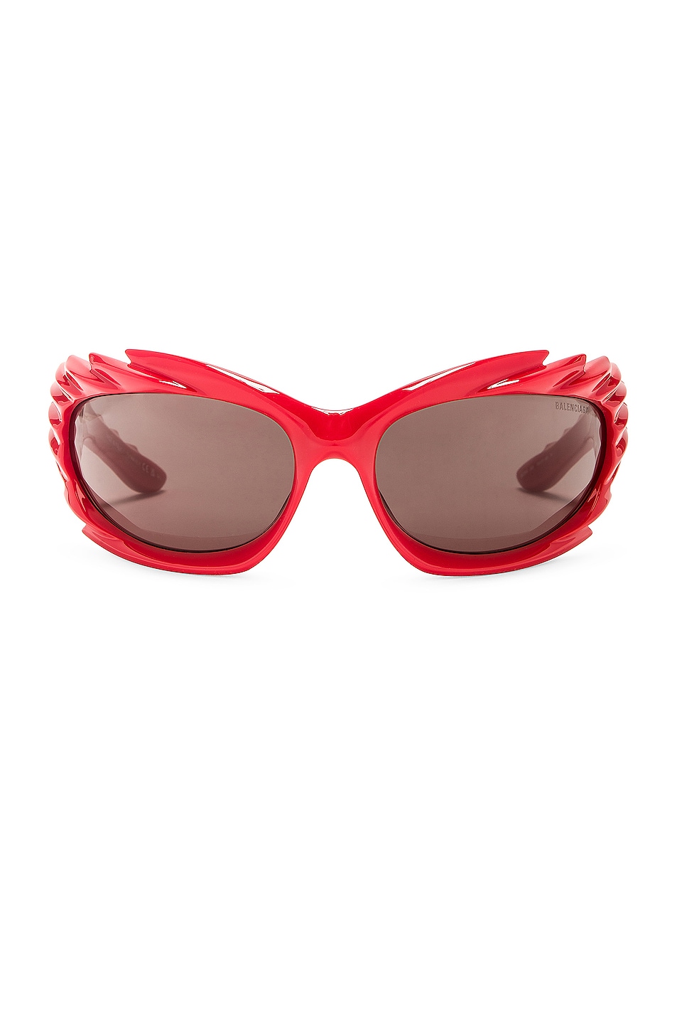 Spike Geometrical Sunglasses in Red