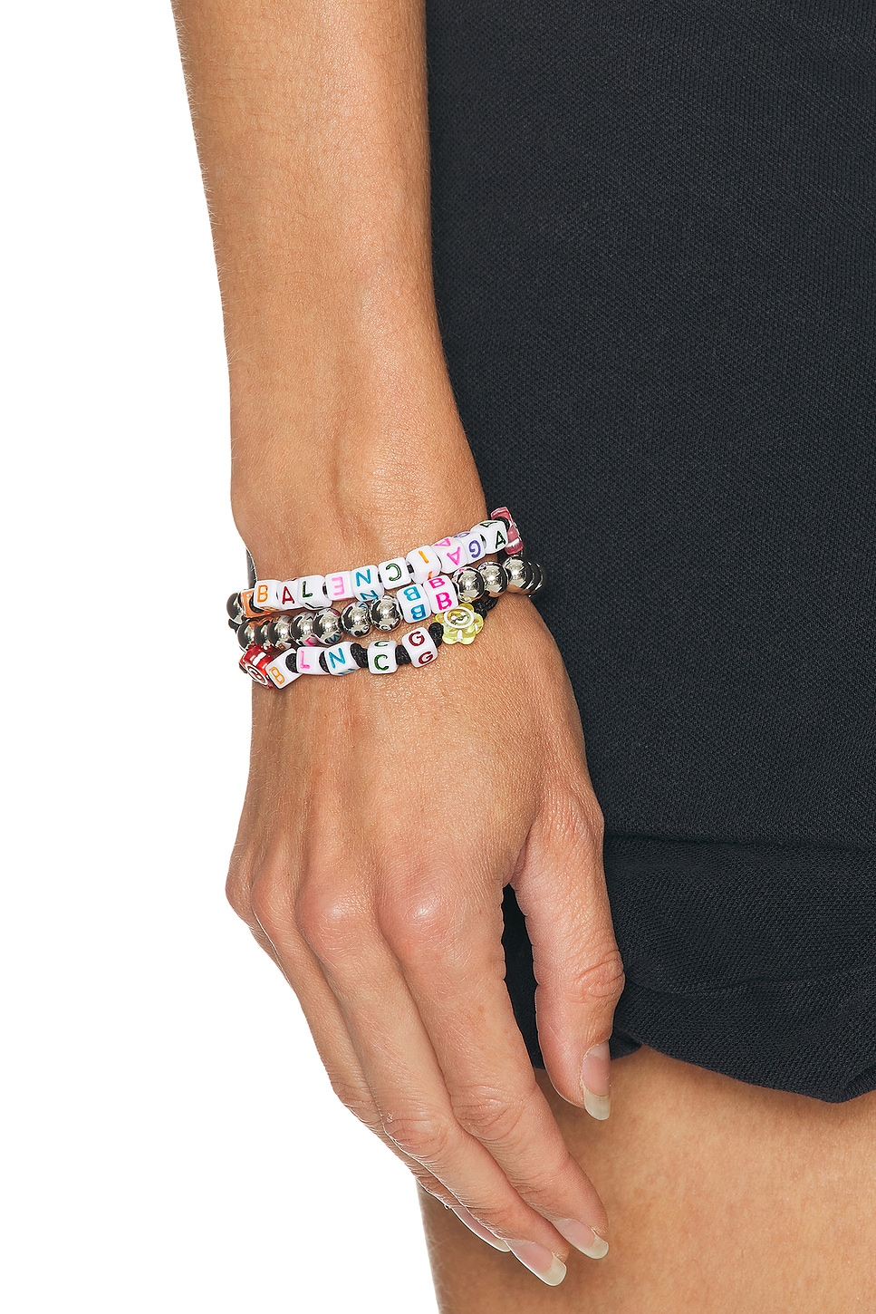 Balenciaga Keyring Bracelet In Animal Print