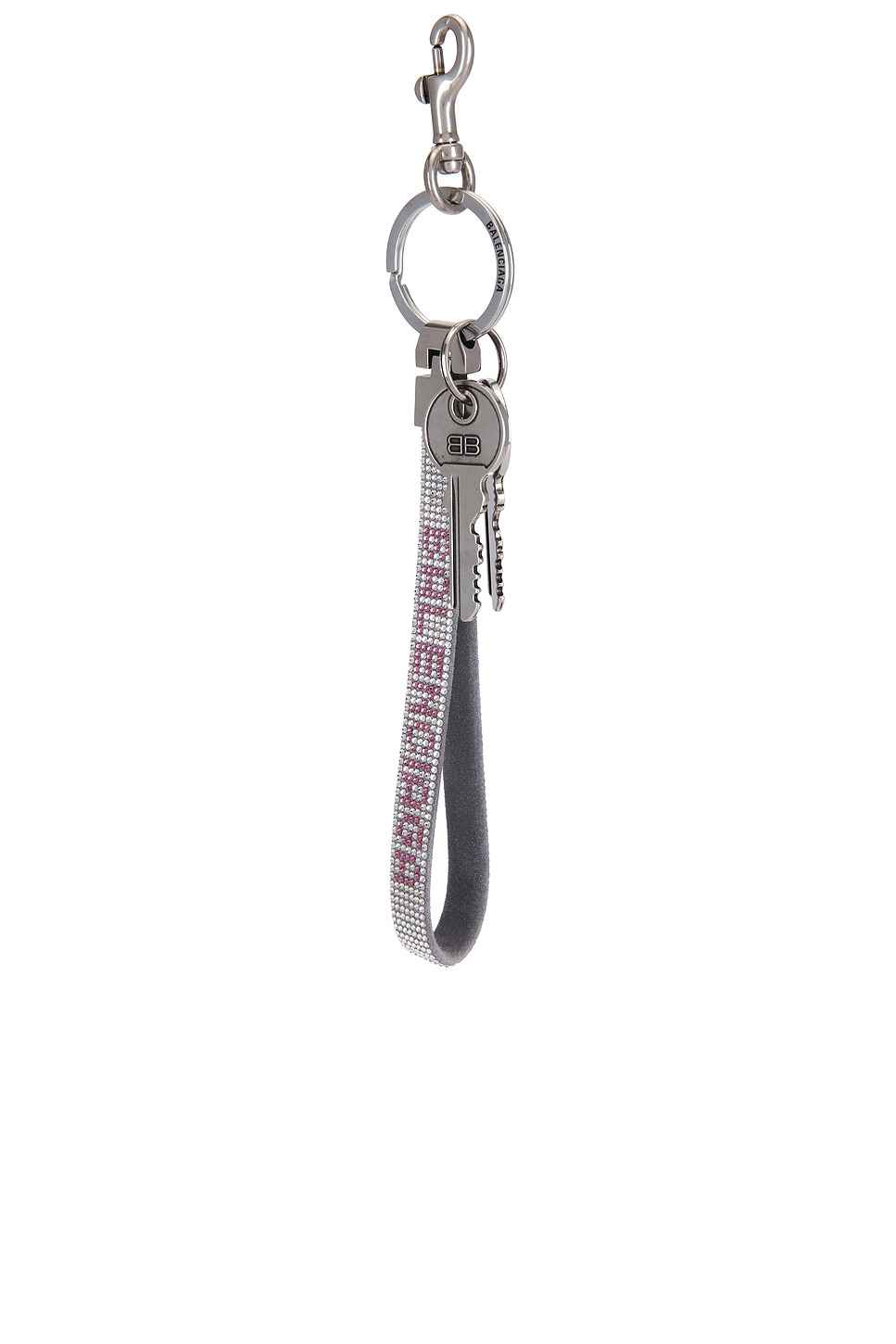 Balenciaga Charm Balen Strass Keychain