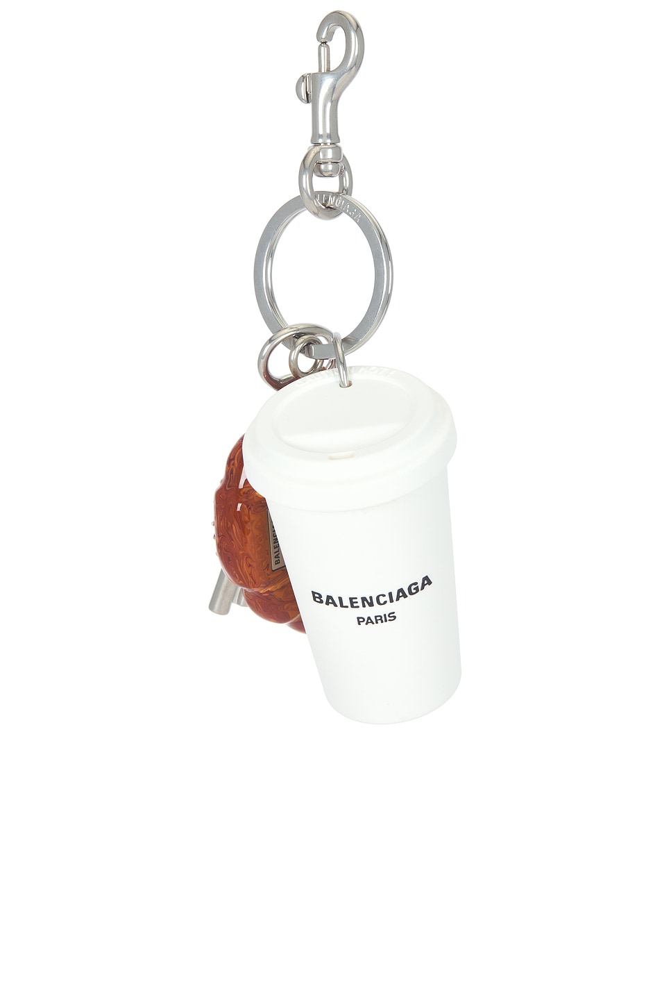 Balenciaga Keyring Coffee Cup In Multicolor