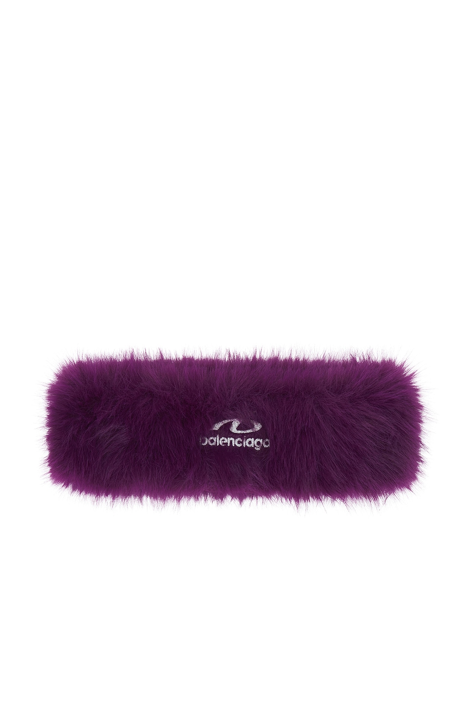 Balenciaga Faux Fur Headband in Purple