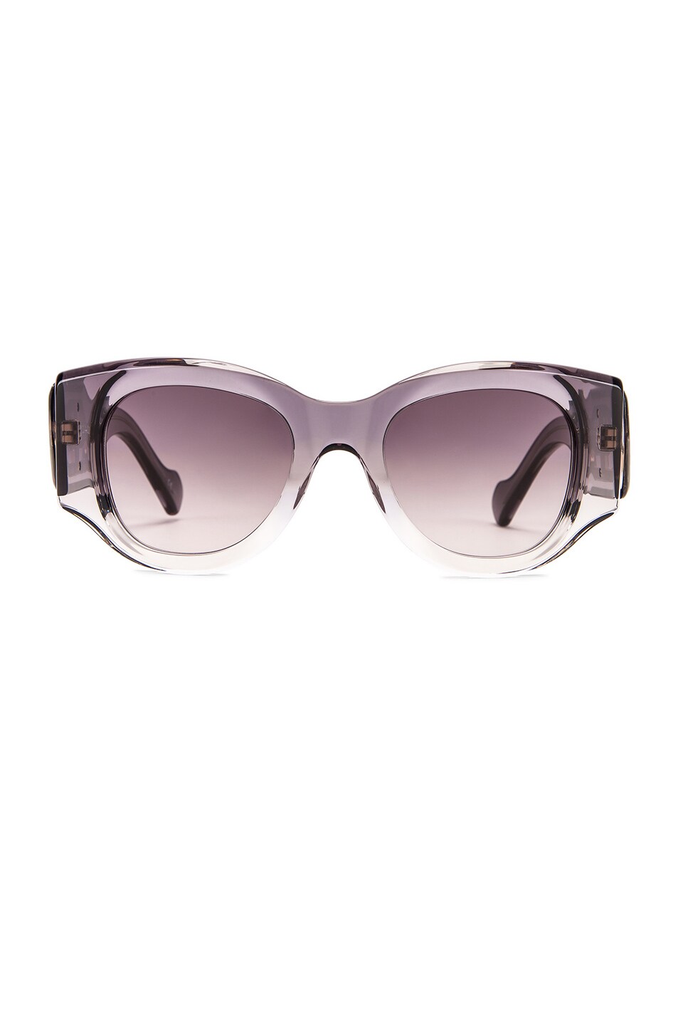 Image 1 of Balenciaga Paris Statement Sunglasses in Shiny Grey