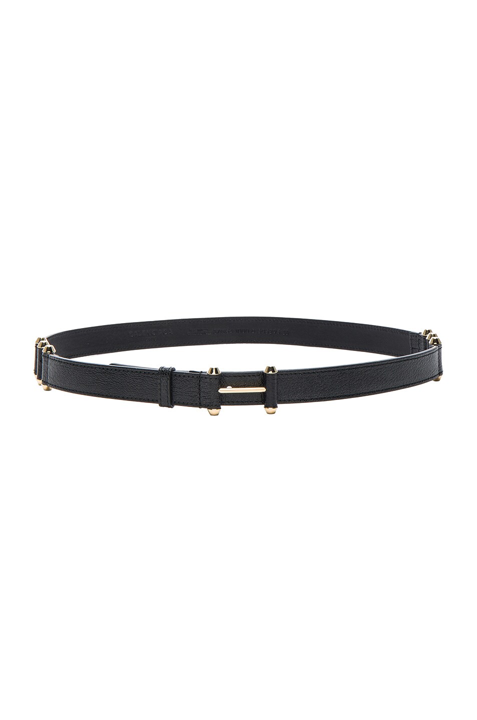 Image 1 of Balenciaga Pierce Belt in Noir