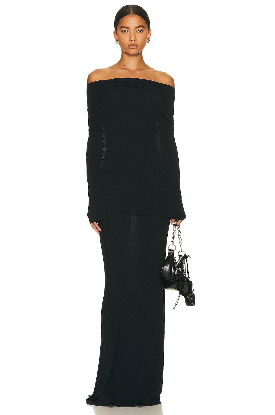 Image 1 of Balenciaga Double Layer Dress in Black