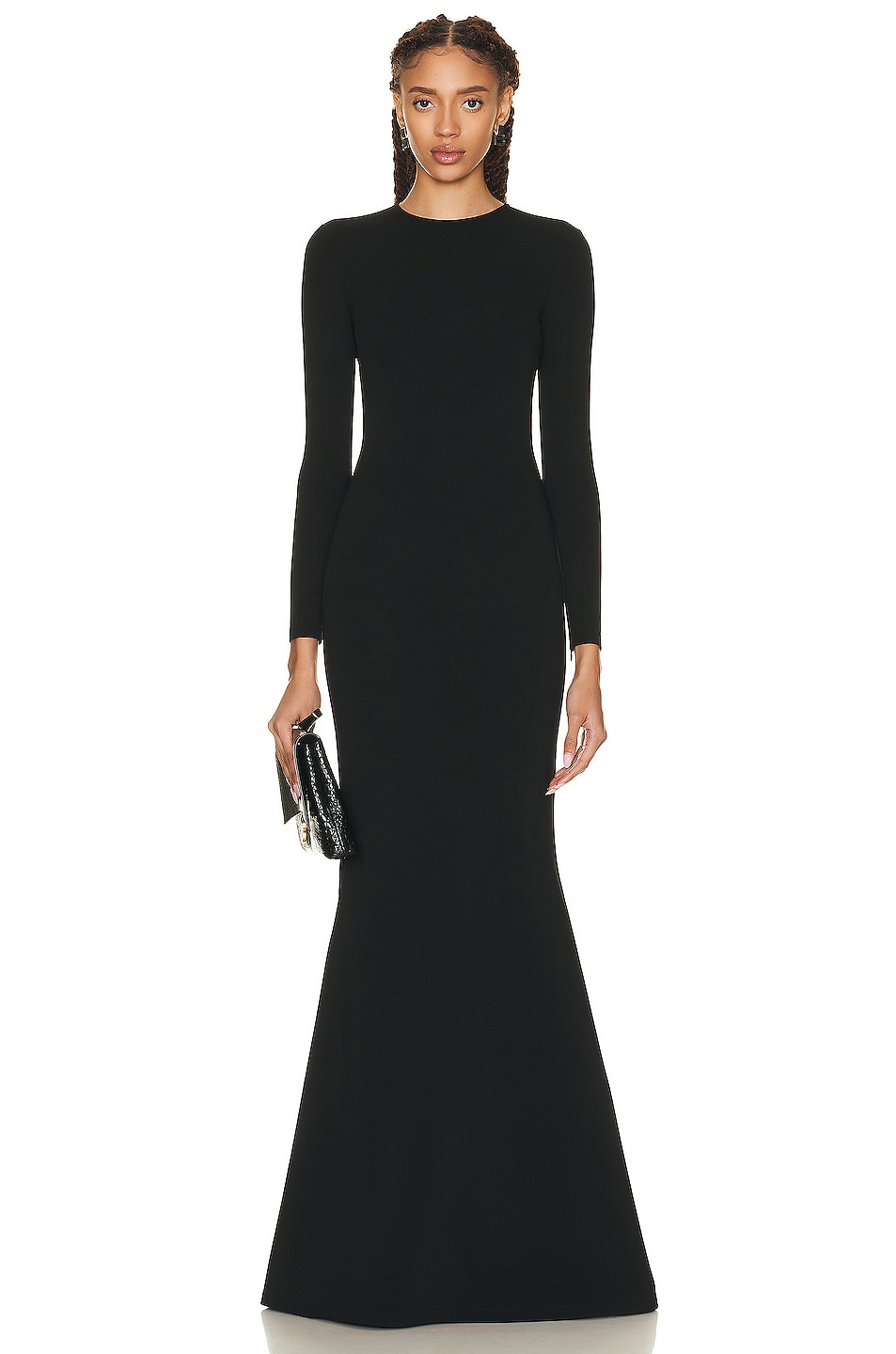 Balenciaga Maxi Mermaid Gown in Black | FWRD