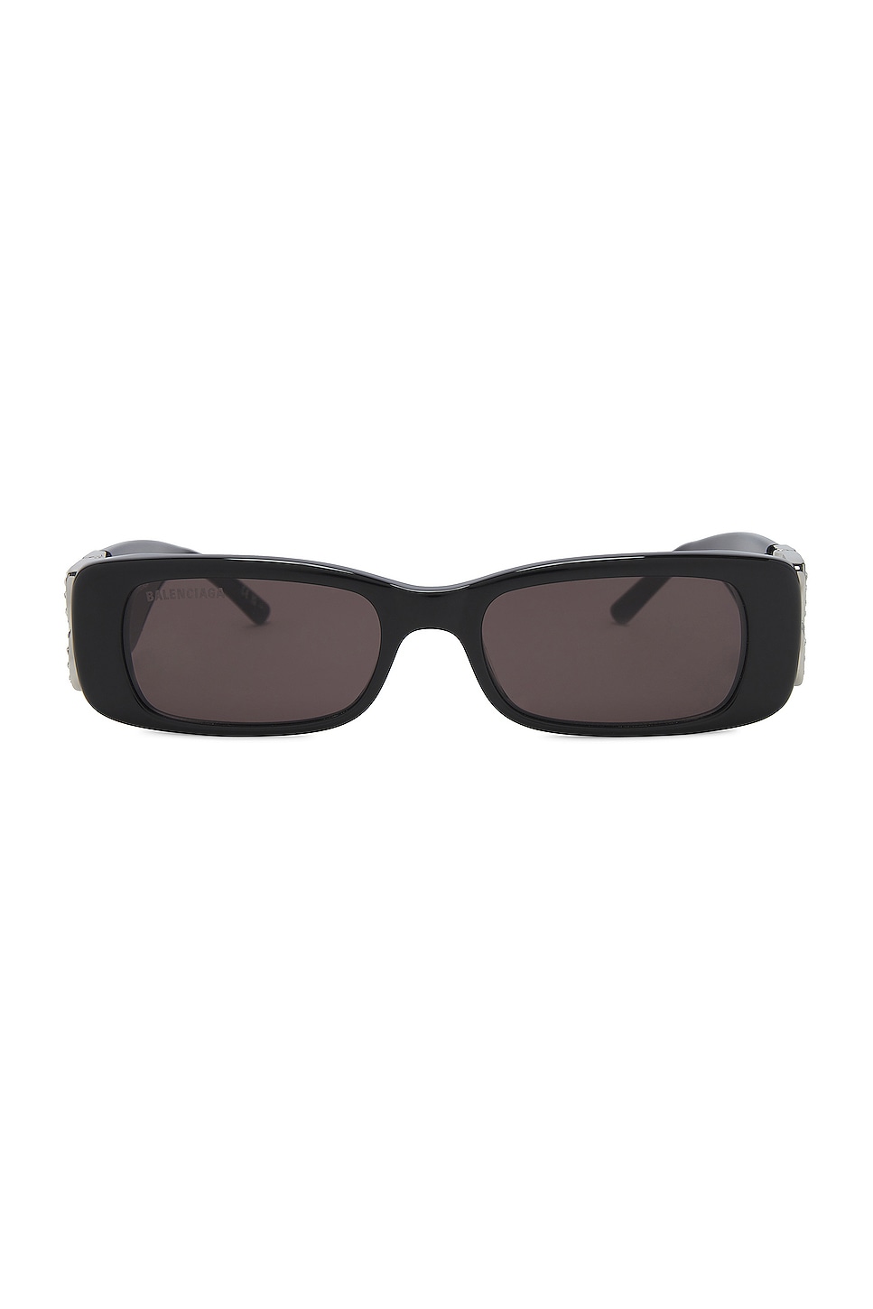Dynasty Rectangular Sunglasses in Black