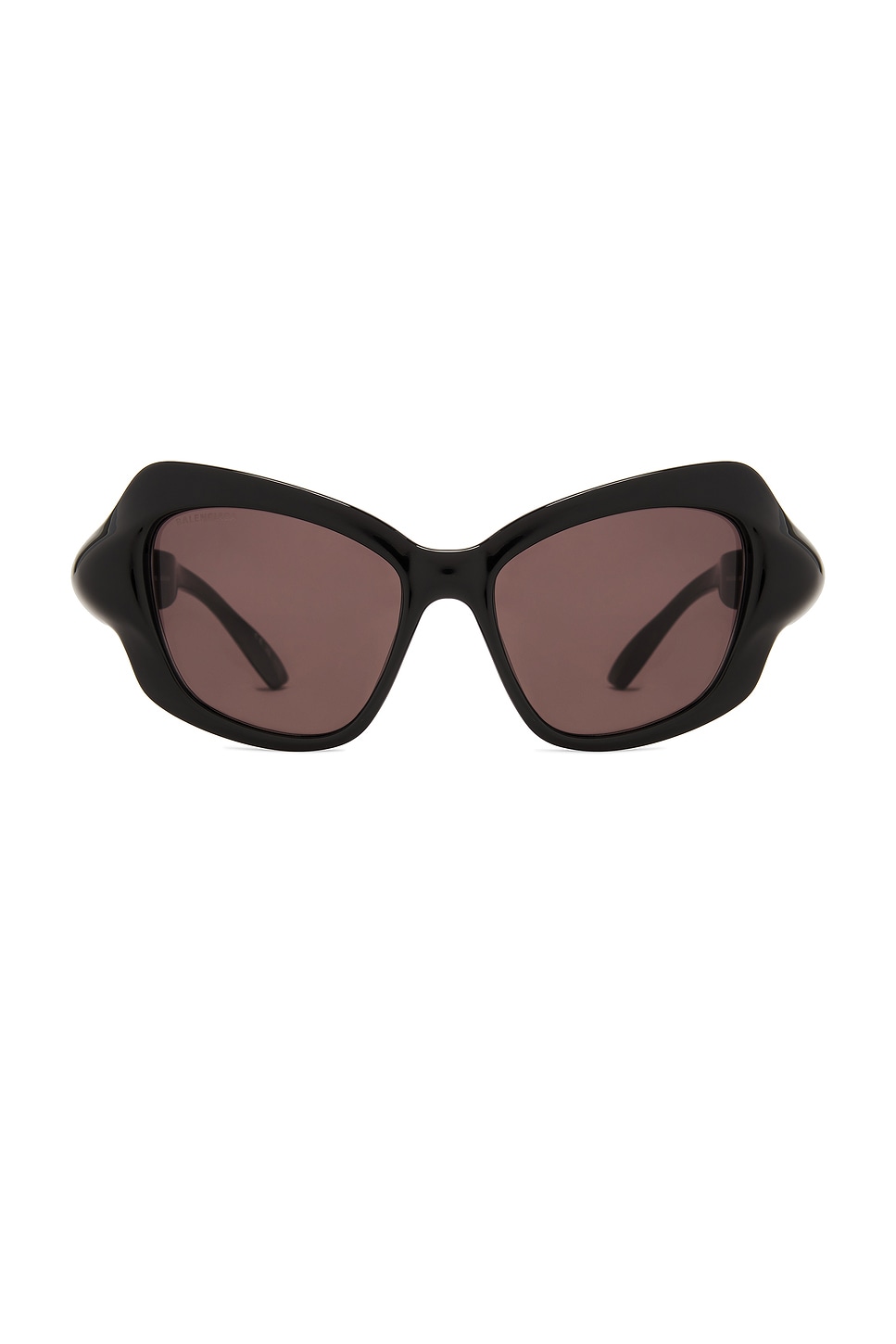 Shop Balenciaga Cat Eye Sunglasses In Black & Grey