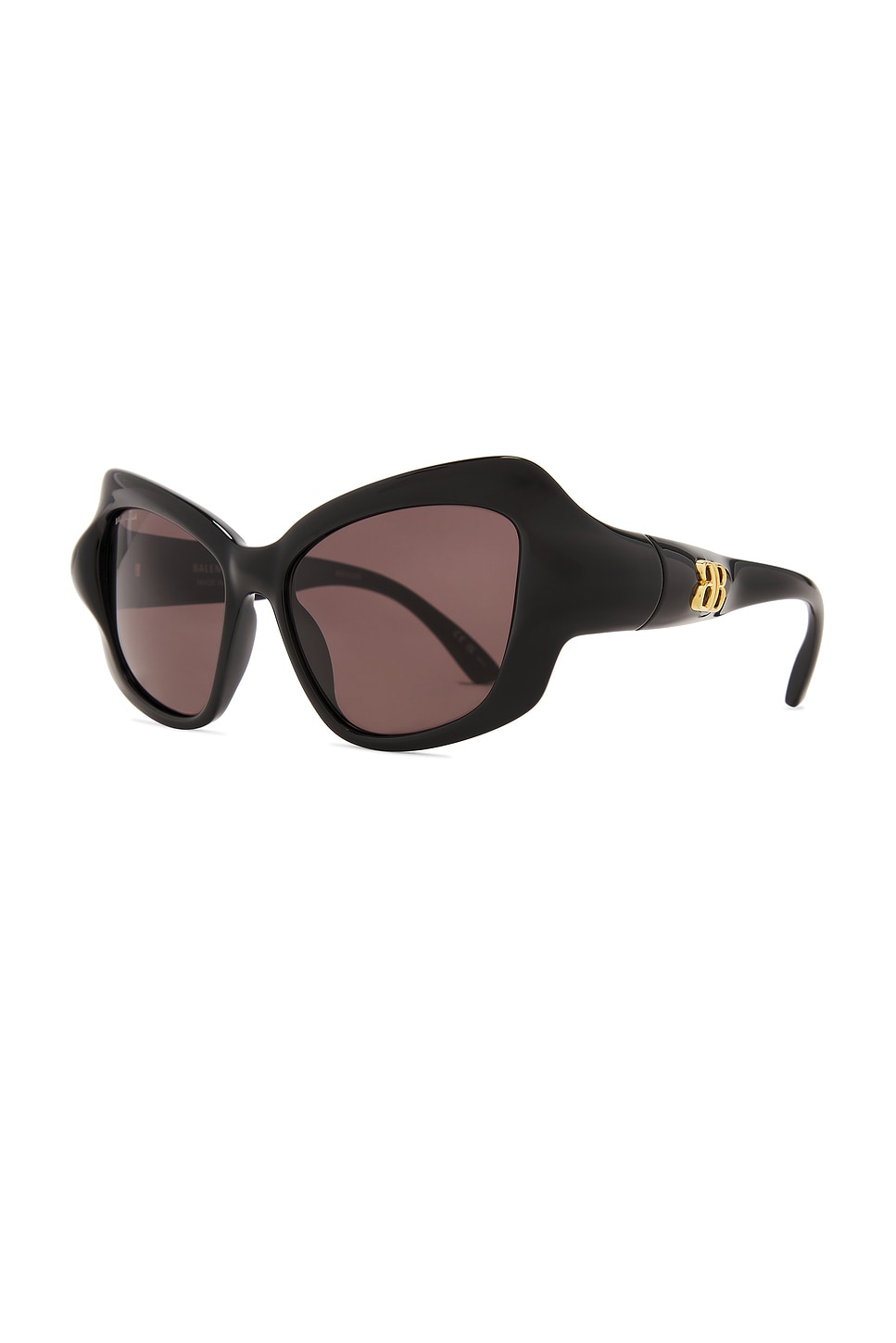 Shop Balenciaga Cat Eye Sunglasses In Black & Grey