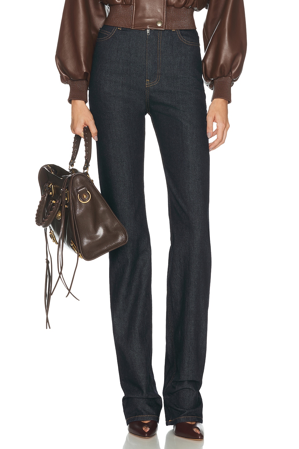 Balenciaga High Waist Slim Leg