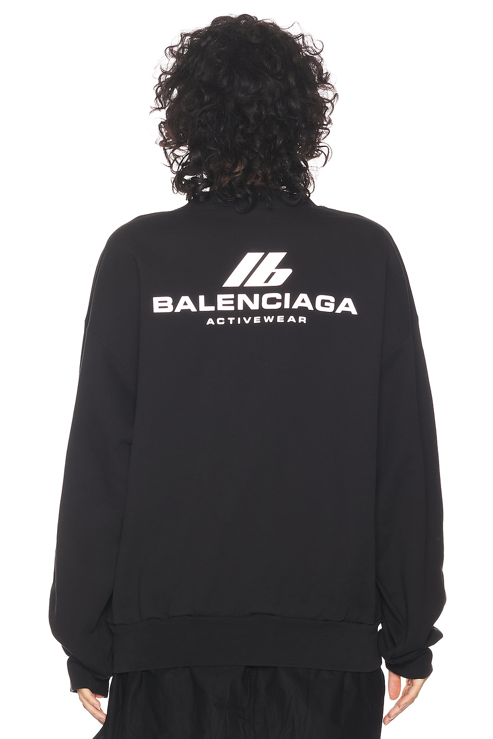 Balenciaga Regular Crewneck Sweatshirt in Faded Black | FWRD