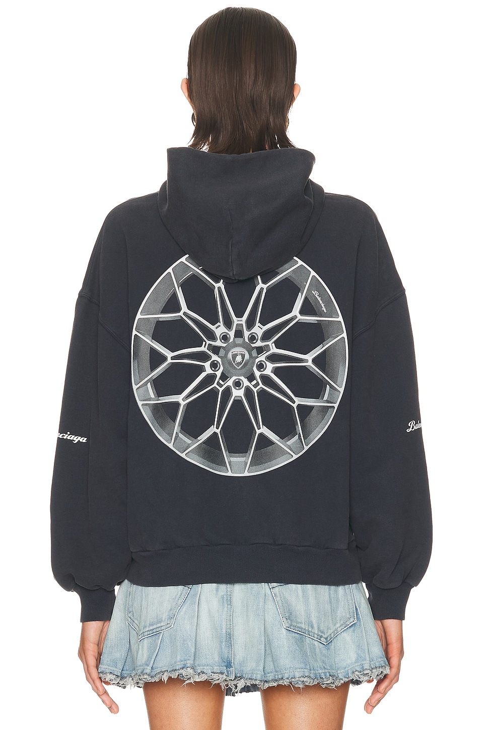 Balenciaga Lamborghini Small Fit Zip Up Hoodie thumbnail