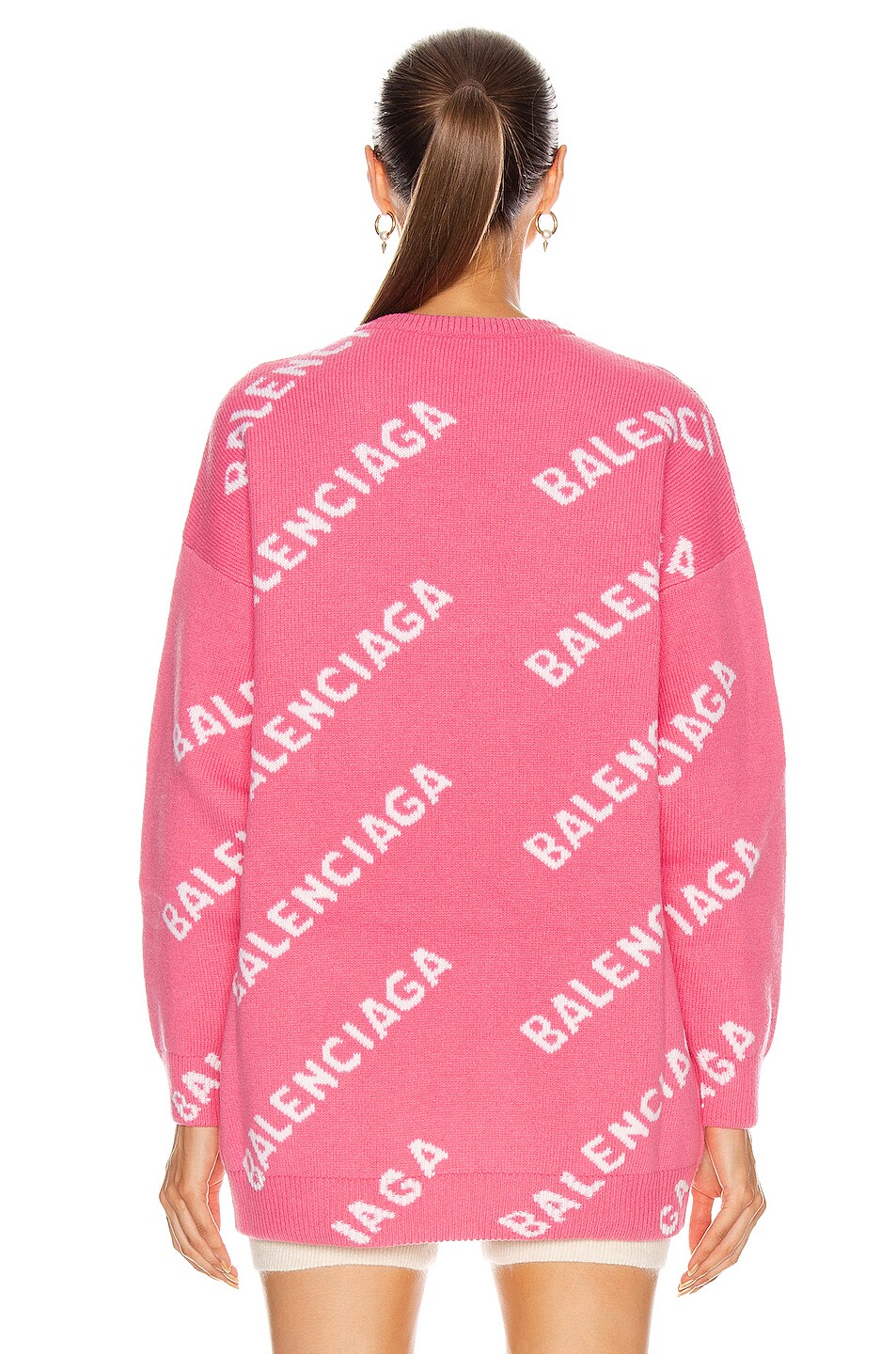 balenciaga pink sweater