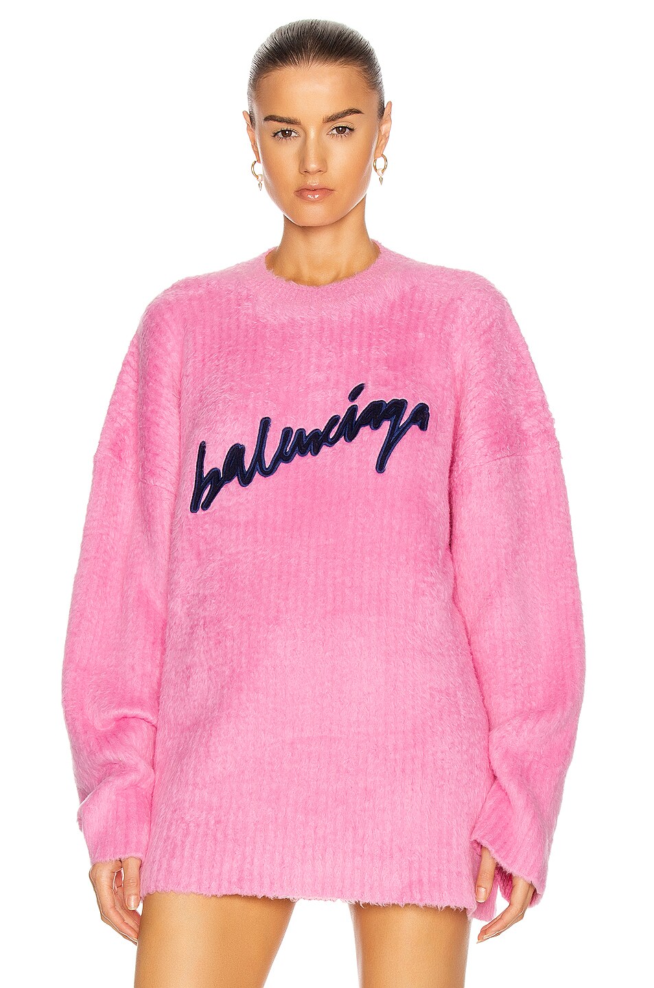 Image 1 of Balenciaga Long Sleeve Sweater in Pink