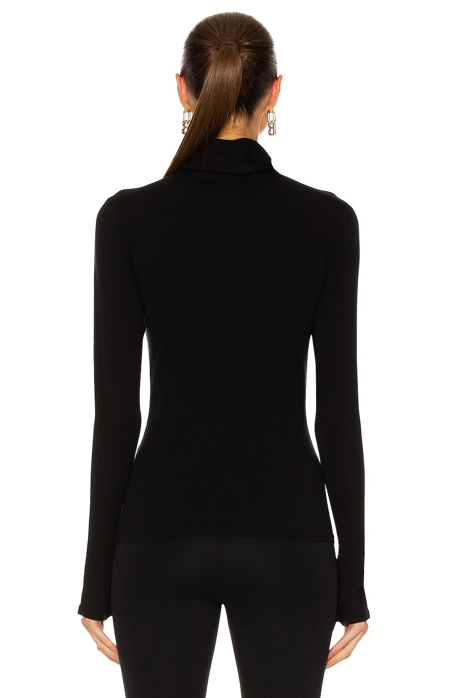 Balenciaga Mask Turtleneck Sweater in Black | FWRD