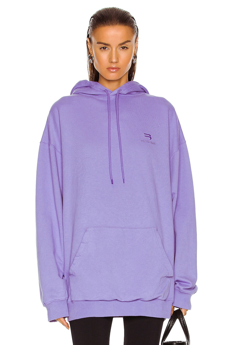 Image 1 of Balenciaga Medium Fit Hoodie in Light Purple