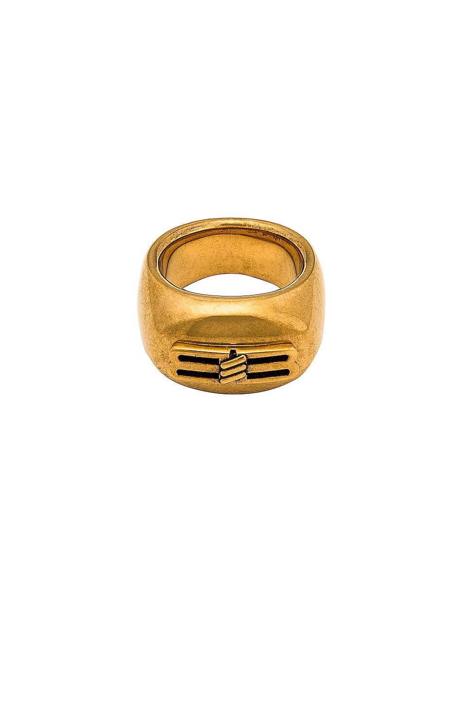 Image 1 of Balenciaga License Ring in Antique Gold