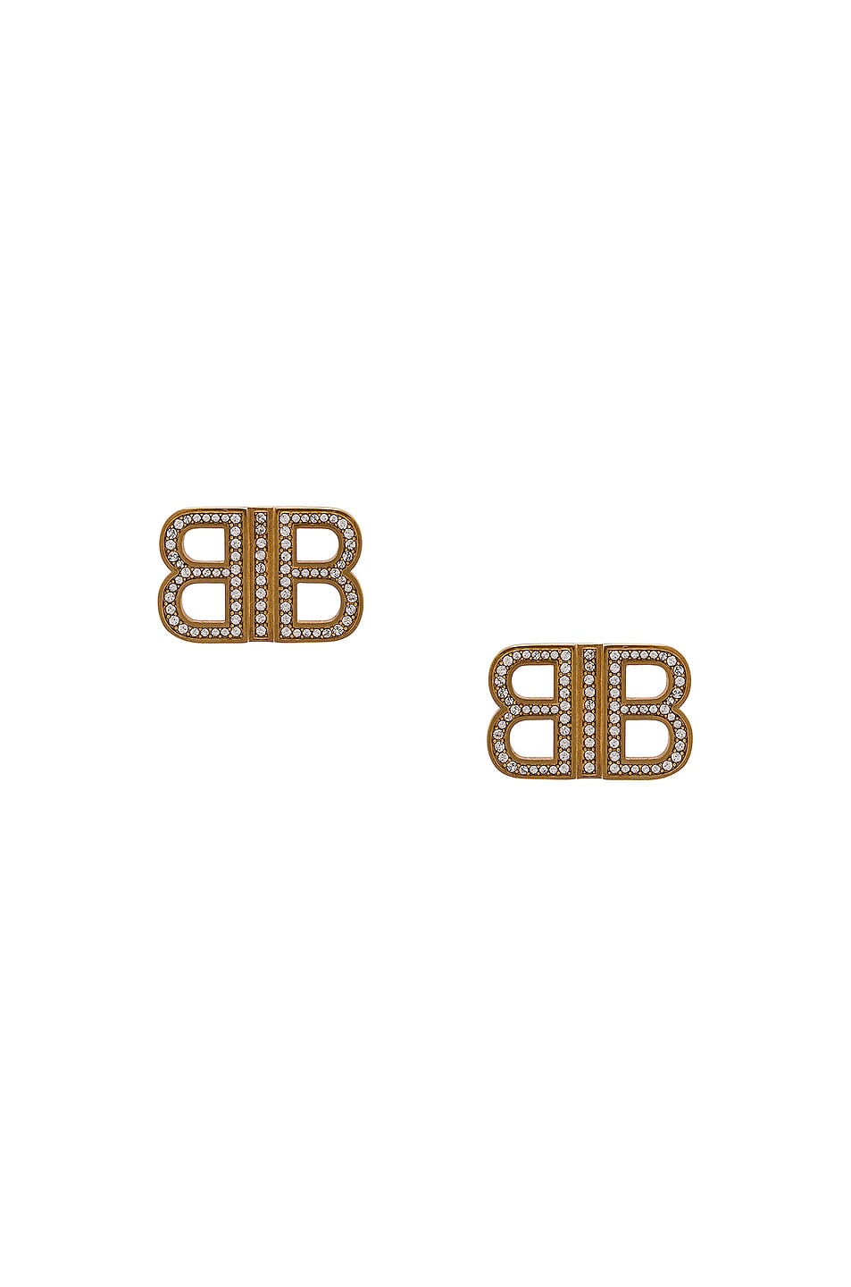 Image 1 of Balenciaga BB XS Earrings in Gold