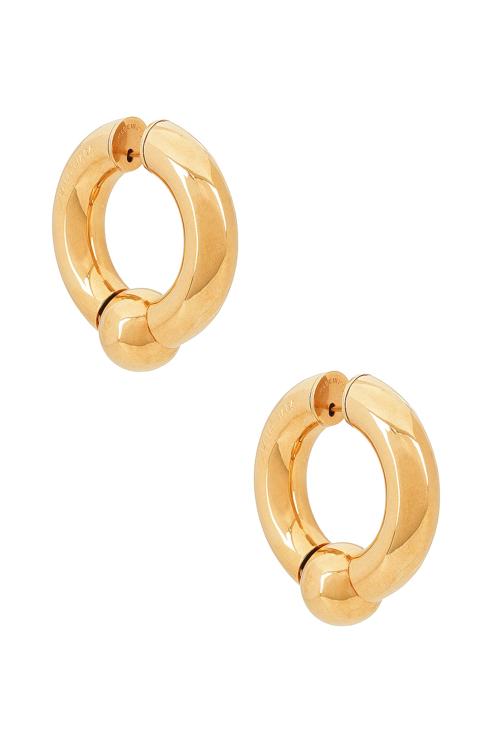 Image 1 of Balenciaga Mega Earrings in Gold