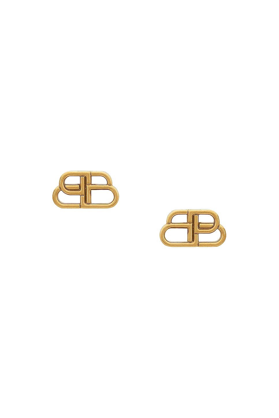 Image 1 of Balenciaga Bb Stud S Earrings in Gold