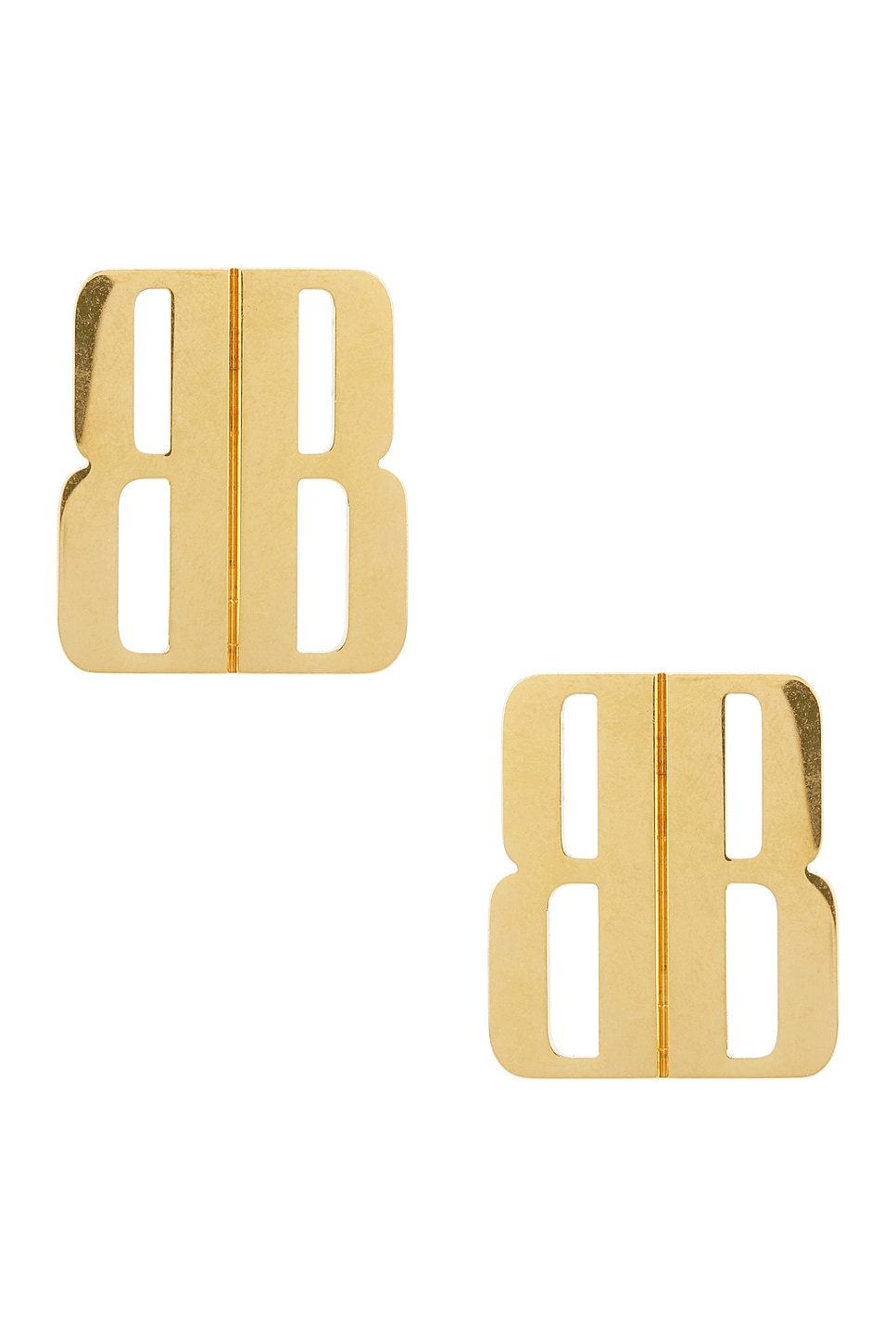 Nano Stud Earrings in Metallic Gold