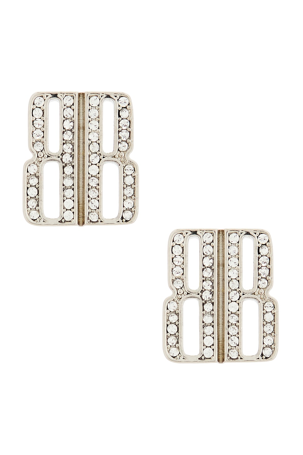Balenciaga Nano Xs Stud Earrings In Metallic