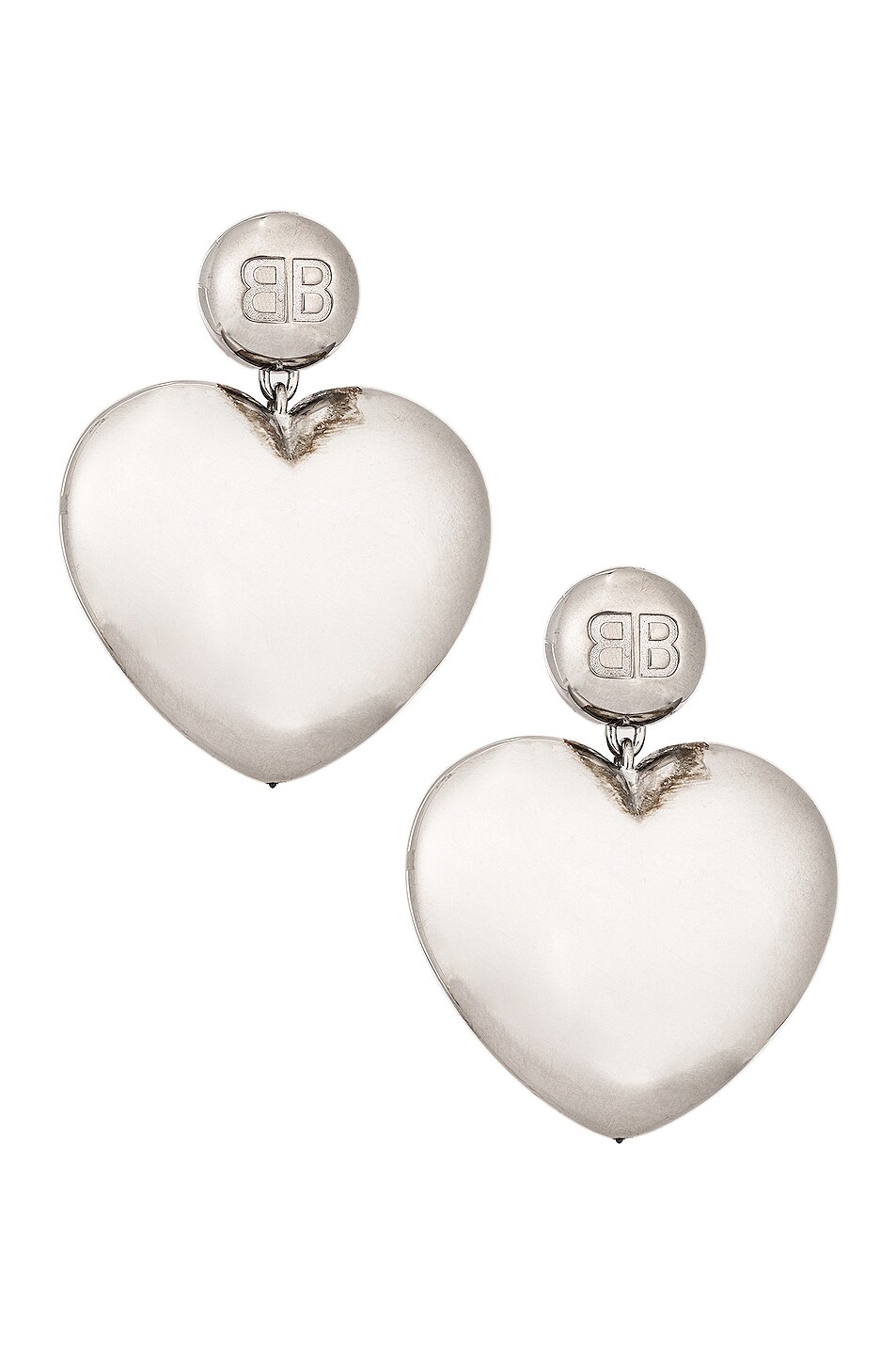 Image 1 of Balenciaga Susi Earrings in Shiny Silver
