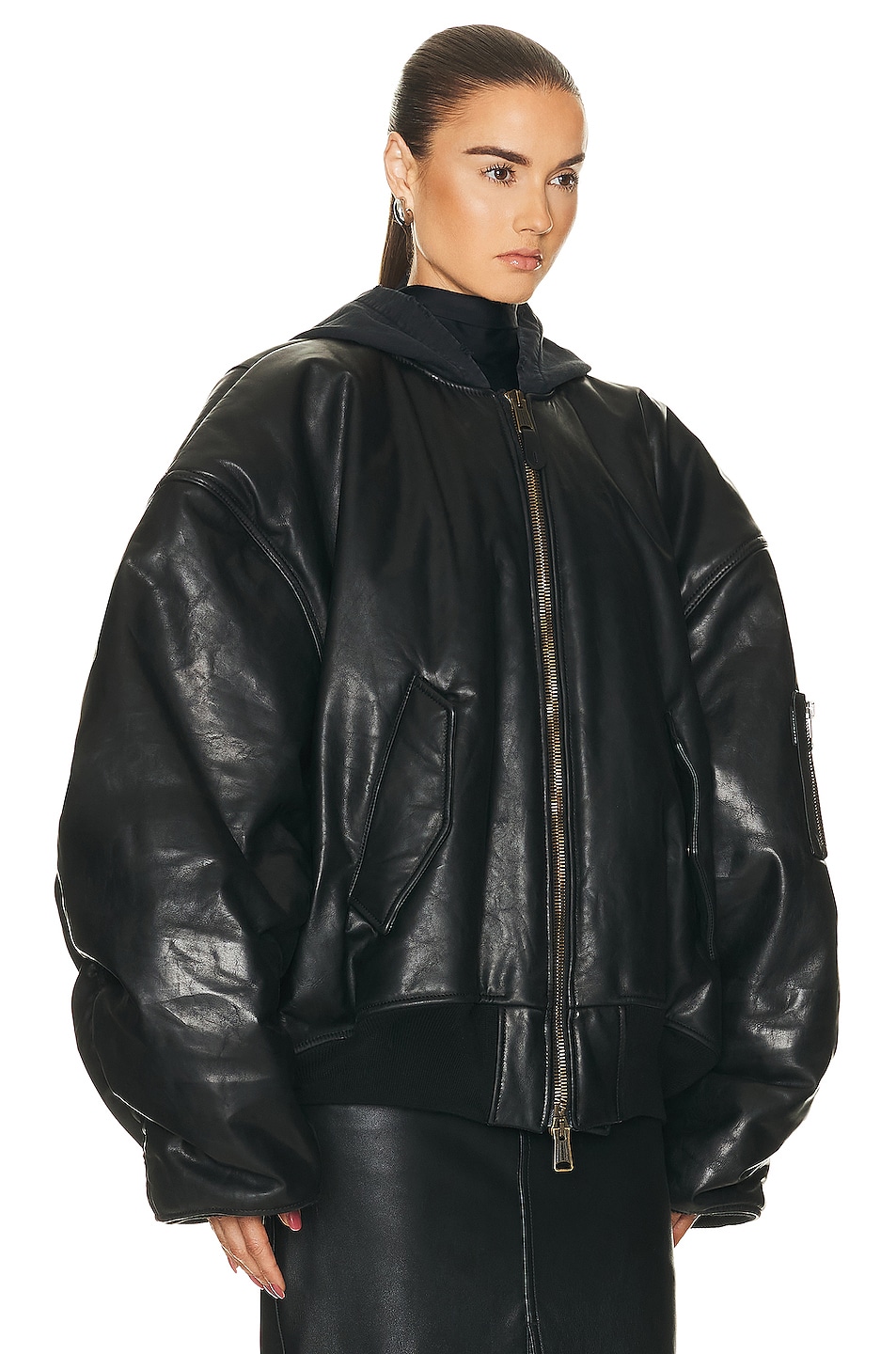 Balenciaga Classic Bomber Jacket in Black | FWRD