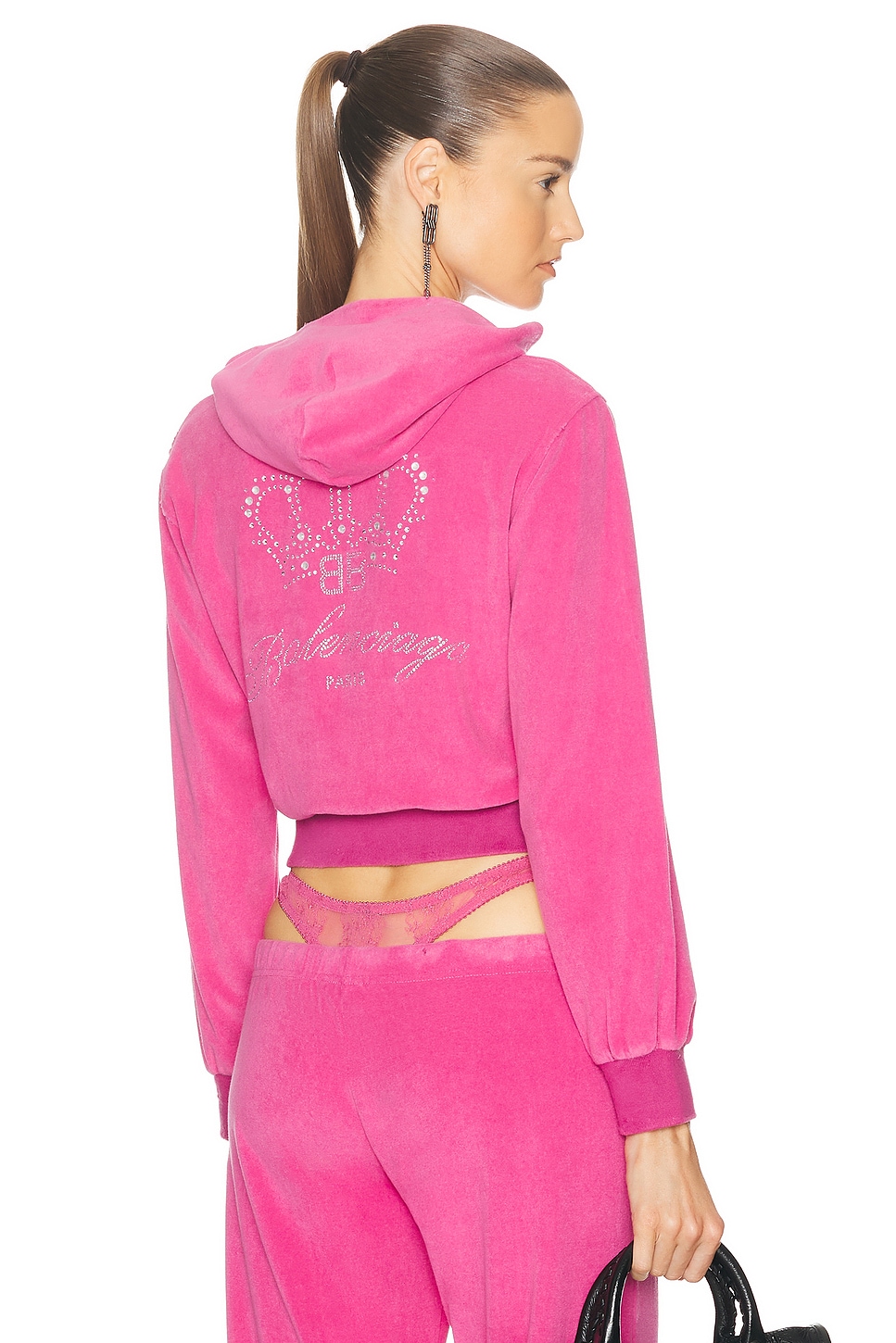 Image 1 of Balenciaga Tracksuit Jacket in Dark Pink