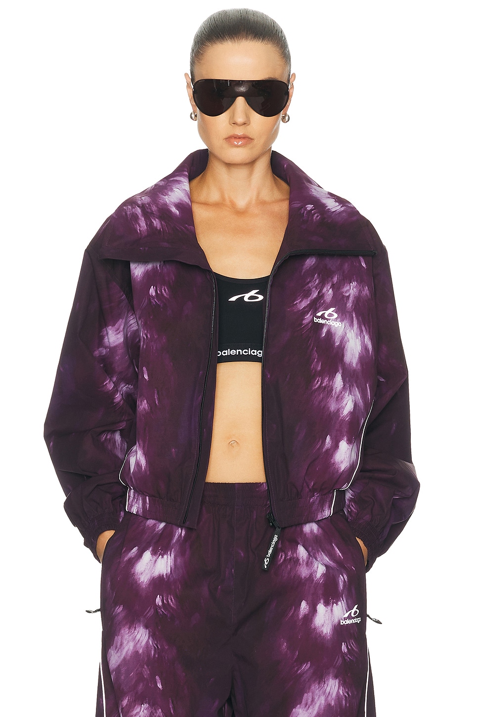 Balenciaga Tracksuit Skiwear Jacket in Purple