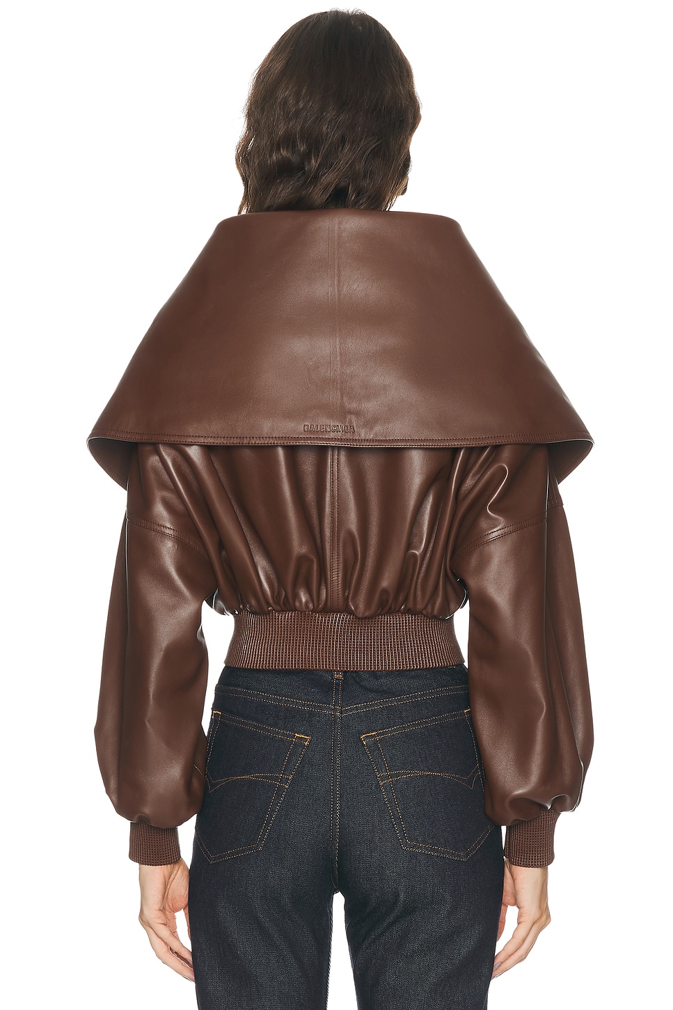 Balenciaga Wrap Collar Blouson Jacket
