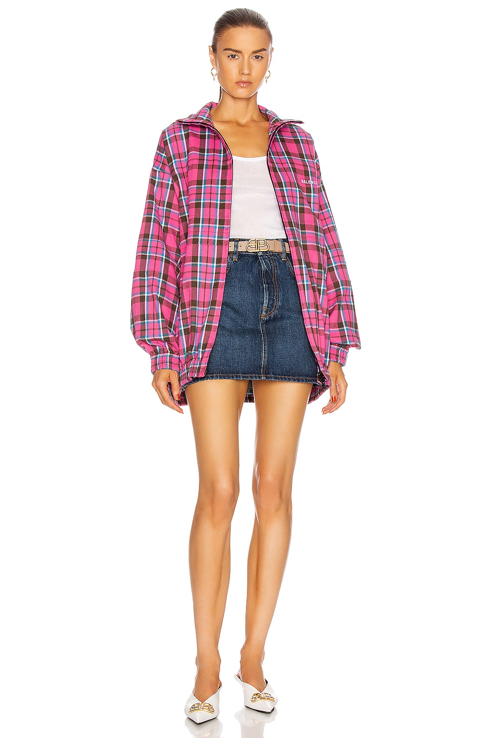 balenciaga jacket pink