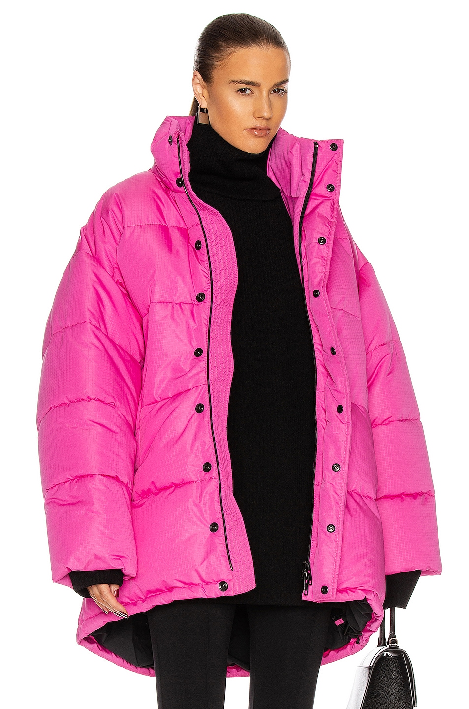 Image 1 of Balenciaga C Shape Puffer Jacket in Rose