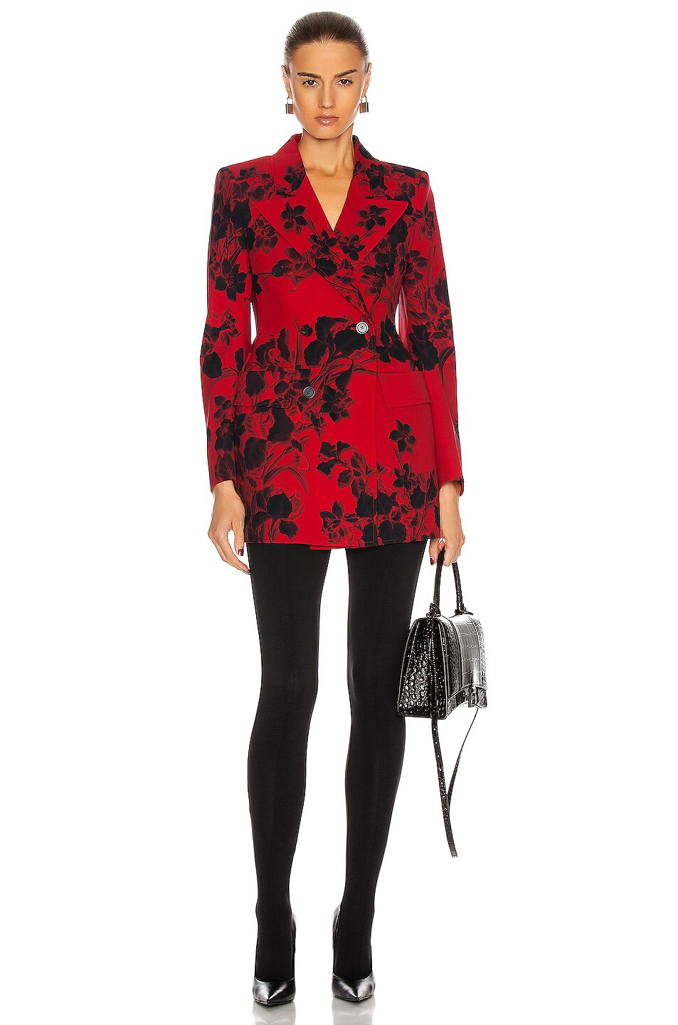 Image 1 of Balenciaga Hourglass Blazer in Red