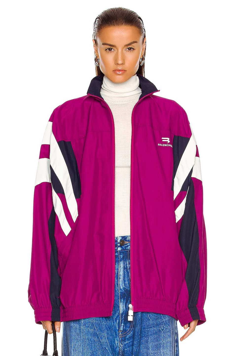 Image 1 of Balenciaga Tracksuit Jacket in Purple