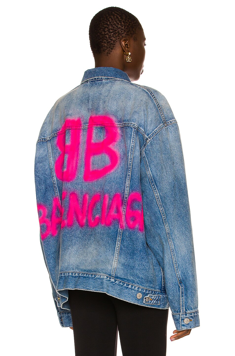 Image 1 of Balenciaga Large Fit Jacket in Electric Blue