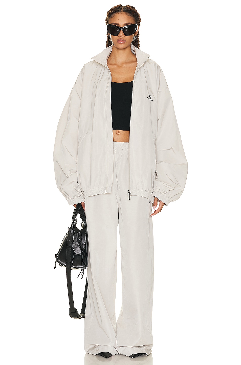 Balenciaga Tracksuit Jacket in Cement Beige | FWRD