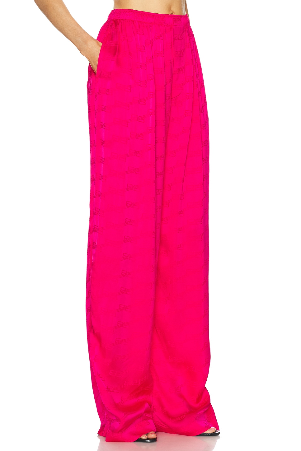 Shop Balenciaga Pyjama Pant In Fuchsia