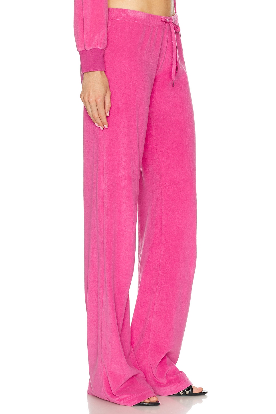 Shop Balenciaga Tracksuit Pant In Dark Pink