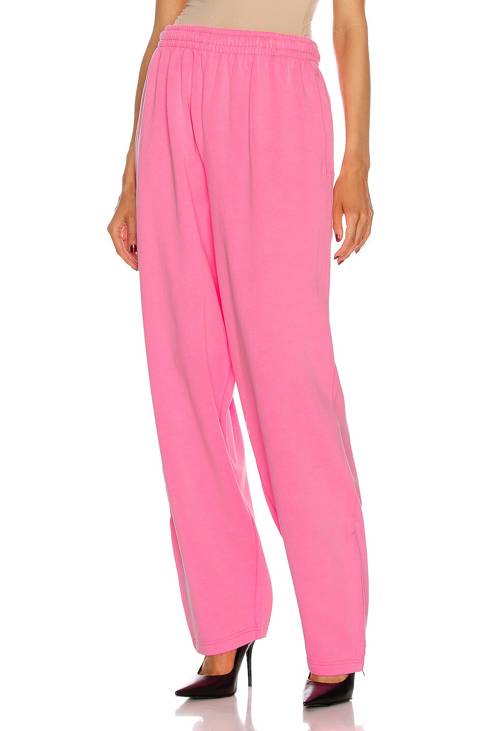 Image 1 of Balenciaga Large Fit Jogging Pant in Bubble Gum