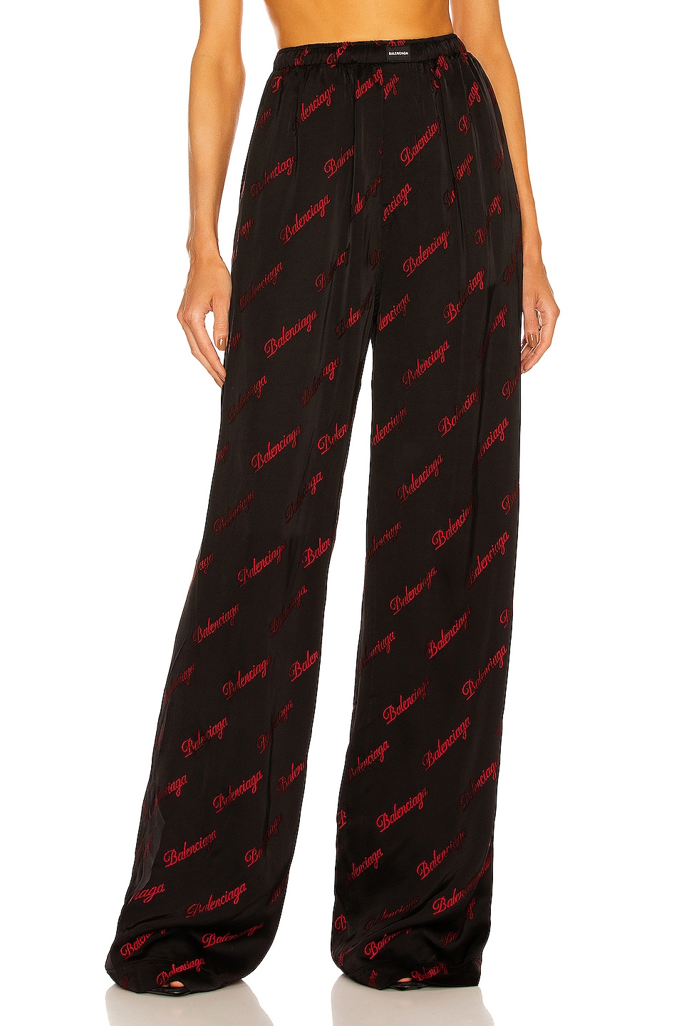 Image 1 of Balenciaga Pyjama Pant in Black & Red