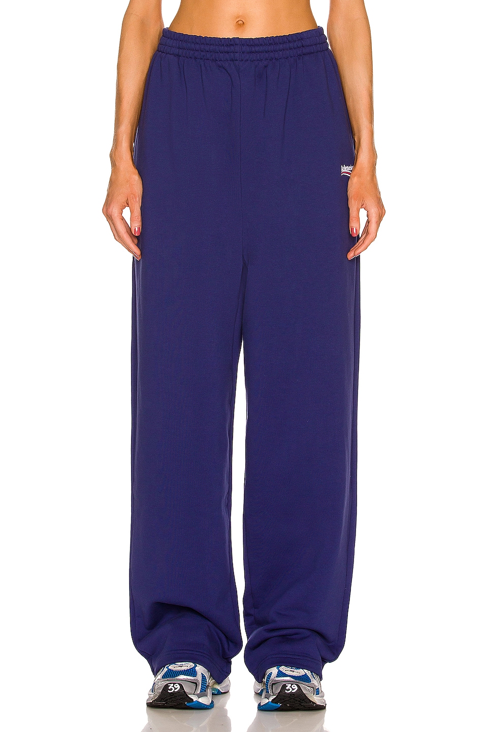 Image 1 of Balenciaga Jogging Pant in Pacific Blue & White