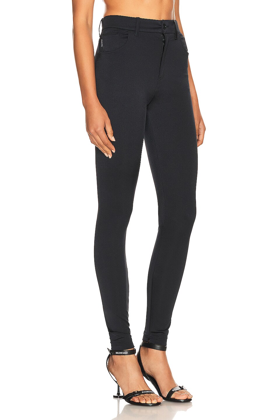 Balenciaga Stretch Legging in Black | FWRD