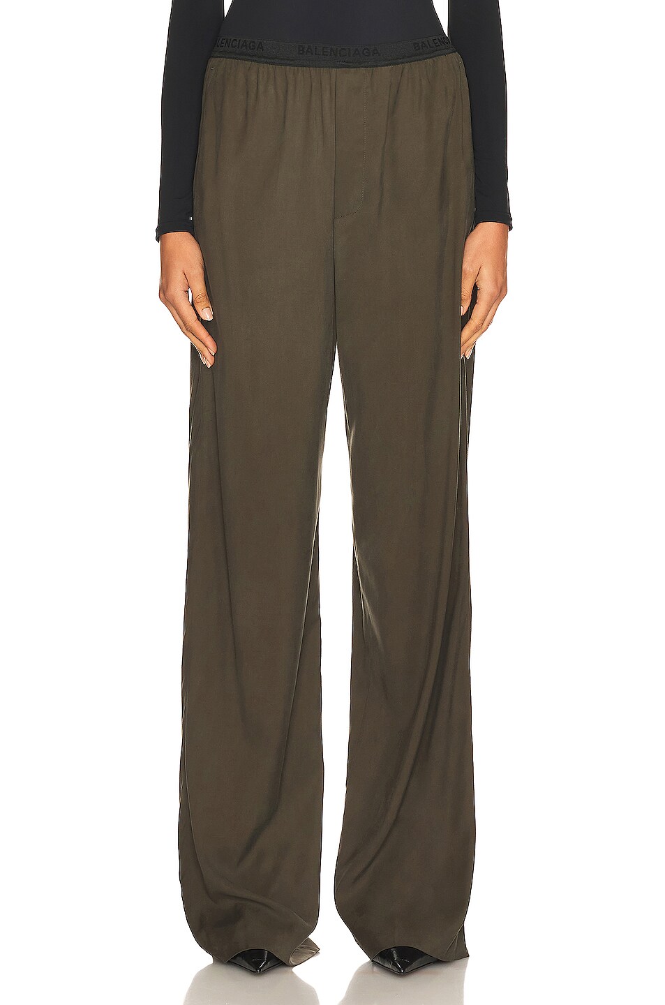 Image 1 of Balenciaga Elastic Pant in Khaki