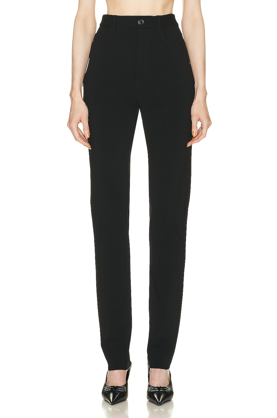 Image 1 of Balenciaga Stretch Pant in Black