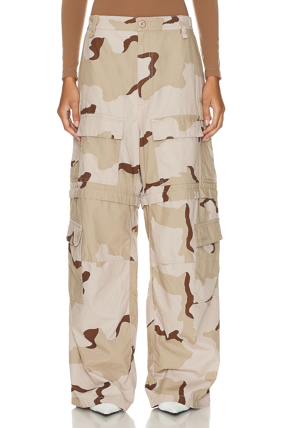 Balenciaga Large Cargo Pant in Beige FWRD
