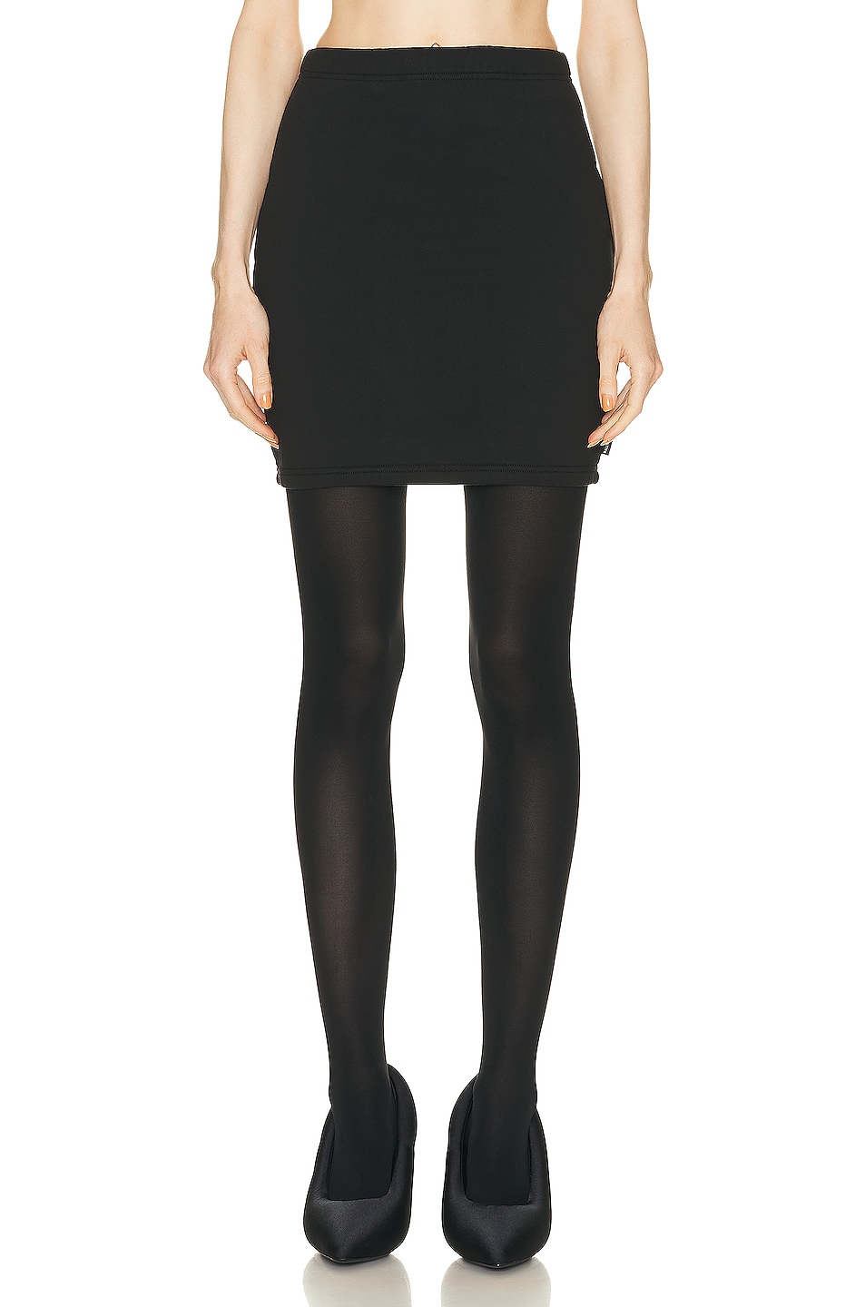Image 1 of Balenciaga Boucle Mini Skirt in Black
